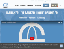Tablet Screenshot of daencker.dk